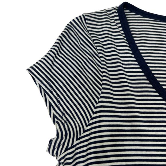 Ralph Lauren Womens Short Sleeve Striped TShirt L Scoop Neck Pony Preppy Cotton - Picture 4 of 9